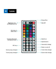 KIT STRISCIA LED RGB 12V 24W IP20 5MT