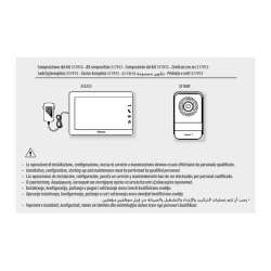 KIT VIDEO VIVAVOCE CONNESSO CON PULSANTIERA LINEA