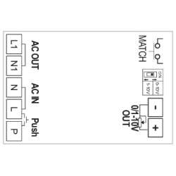 RICEVITORE DIMMER 0-10V ON/OFF DA RF 2,4GHZ A 1CH