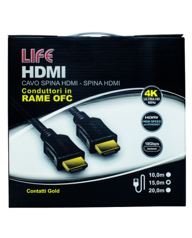 CAVO HDMI - HDMI 15MT HIGH SPEED CON ETHERNET
