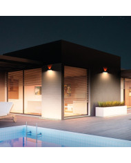 APPLIQUE LED SOLARE CON SENSORE PIR E CREPUSCOLARE