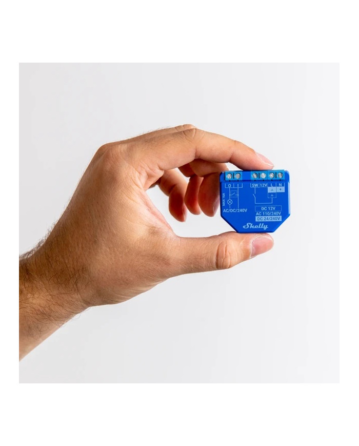 SMART RELE 16A AC/DC WIFI/BT + CONT. PULITO