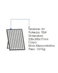 FARO A LED CON PANNELLO SOLARE 100W 4000K IP66