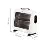 STUFA AL QUARZO 800W CON MANIGLIA ANTIRIBALTAMENTO