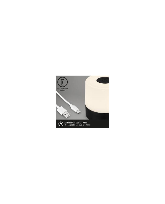 LAMPADA DA TAVOLO A BATTERIA 2W 150LM NERO