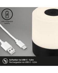 LAMPADA DA TAVOLO A BATTERIA 2W 150LM NERO