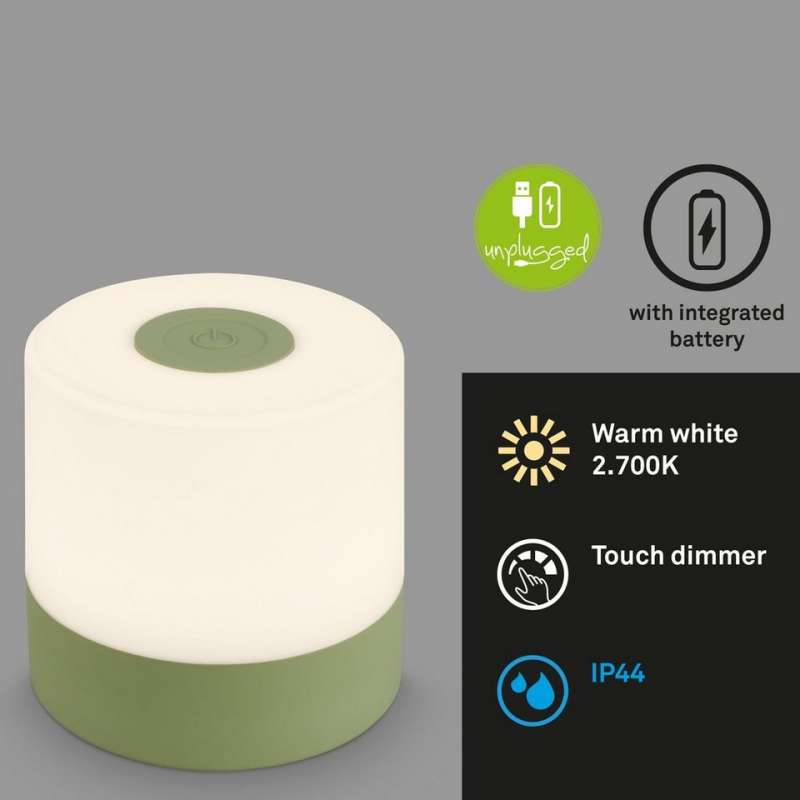 LAMPADA DA TAVOLO A BATTERIA 2W 150LM VERDE