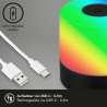 LAMPADA DA TAVOLO A BATTERIA 1,5W 100LM RGB NERO
