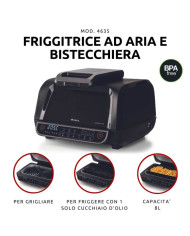 FRIGGITRICE AD ARIA 8LT 2IN1 1700W TOUSCH SCREEN