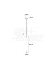 LAMPADA A SOSPENSIONE TUBOLARE 6W BIANCA