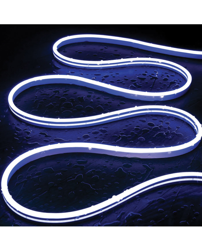STRISCIA LED SNAKE FLEX 5M IP65 230V BLU 11W/M