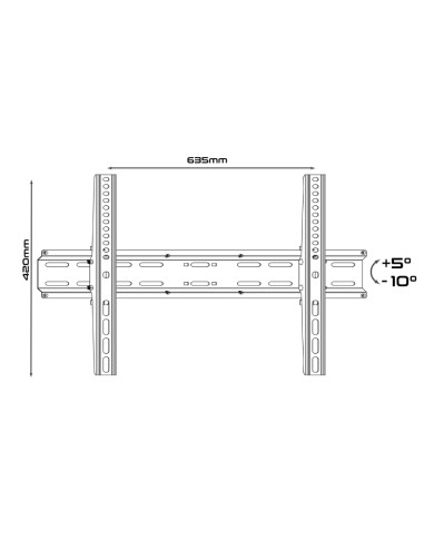SUPPORTO PER TV LED FLAT DA 32” A 80” FINO A 45KG