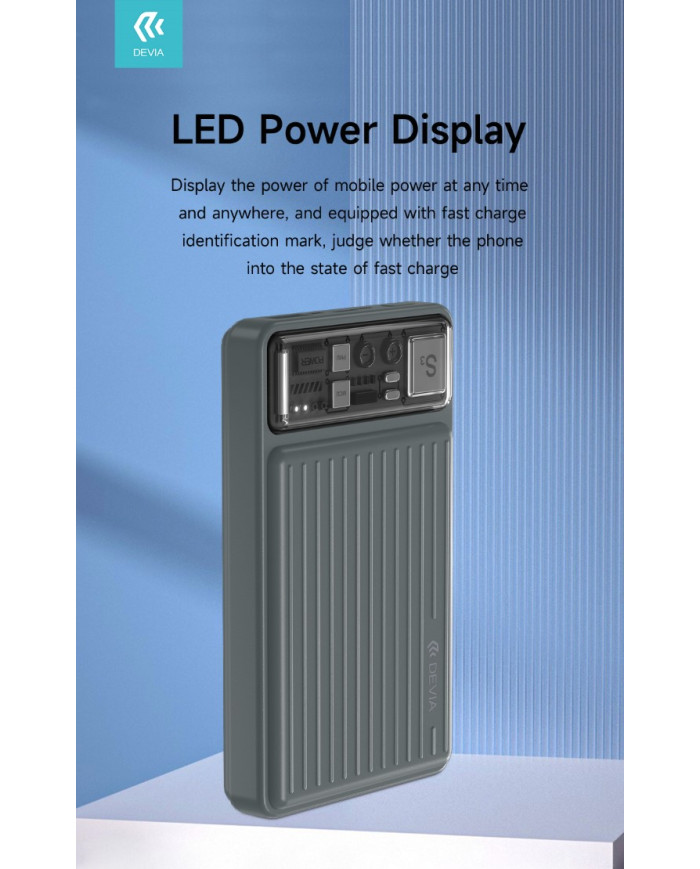 POWER BANK 10000MAH 22,5W CARICA RAPIDA 22,5W NERO