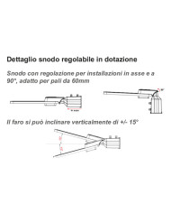 FARO STRADALE A LED 200W IP65 LUCE NATURALE