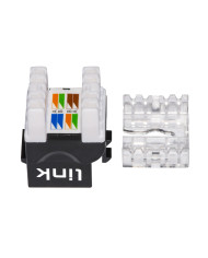 PRESA MODULARE RJ45 KEYSTONE CAT6 UTP NERO