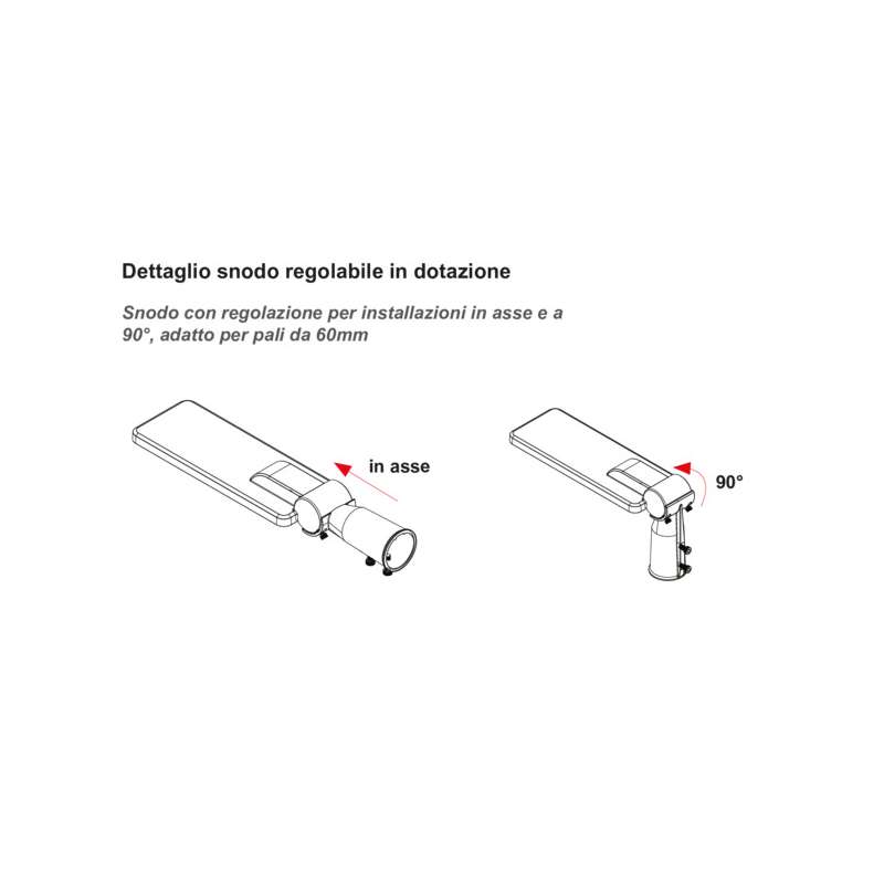 FARO STRADALE A LED 60W IP66 8400LM 4000K°FS10 PRO