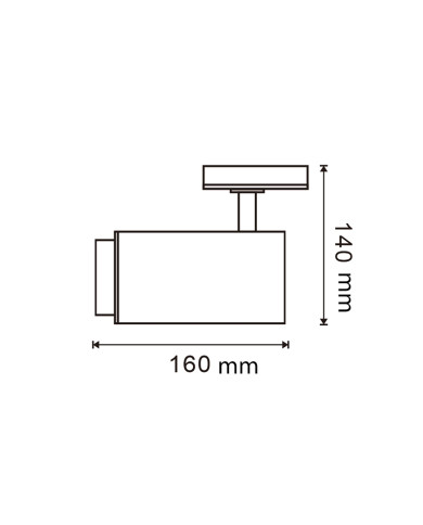 FARETTO MONOFASE NERO ORIENTABILE 30W CCT