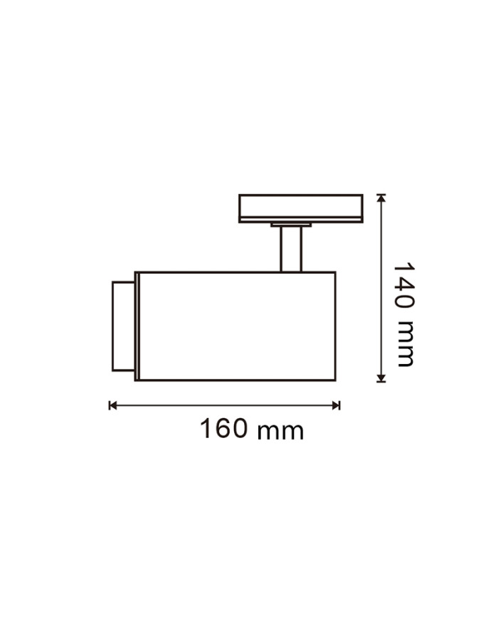 FARETTO MONOFASE NERO ORIENTABILE 30W CCT