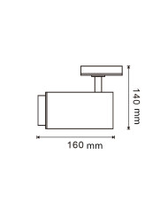 FARETTO MONOFASE NERO ORIENTABILE 30W CCT
