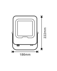 FARO LED RGB 50W NERO CON TELECOMANDO OSRAM
