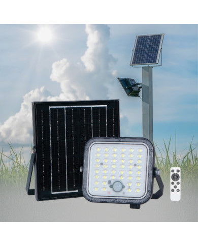 FARO A LED CON PANNELLO SOLARE 1400LM 4000K