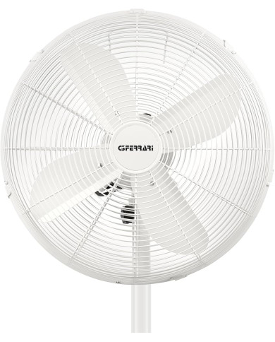 VENTILATORE A PIANTANA IN METALLO DIAM.40CM BIANCO