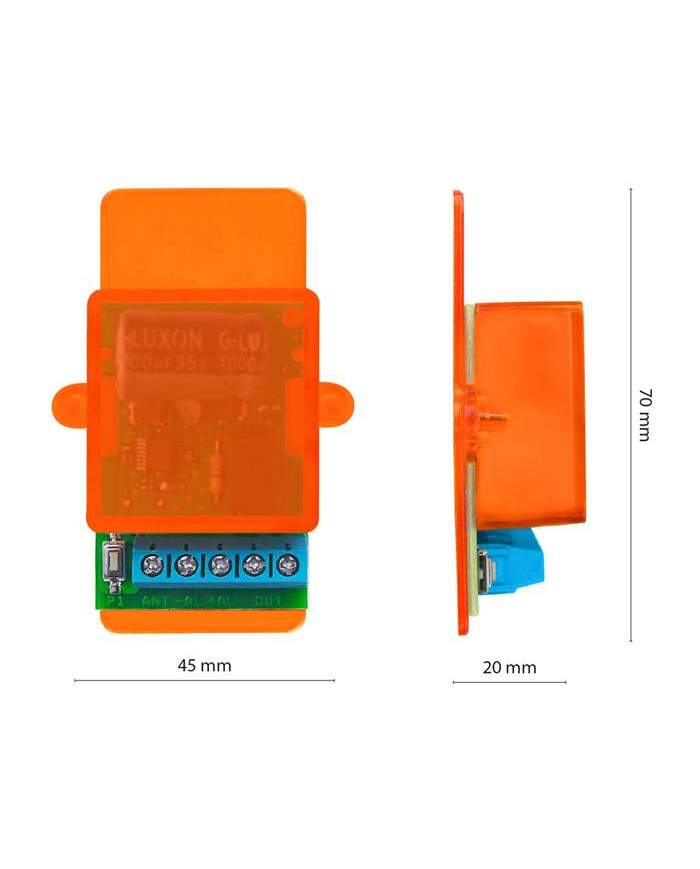 RICEVITORE RADIO 433MHZ 1CH NOLOGO