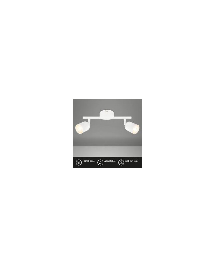 BARRA CON 2 FARETTI SPOT GU10 BIANCO