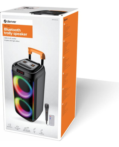 CASSA TROLLEY AMPLIFICATA BLUETHOOT CON BATTERIA