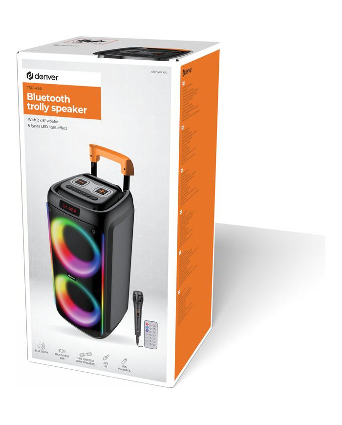 CASSA TROLLEY AMPLIFICATA BLUETHOOT CON BATTERIA