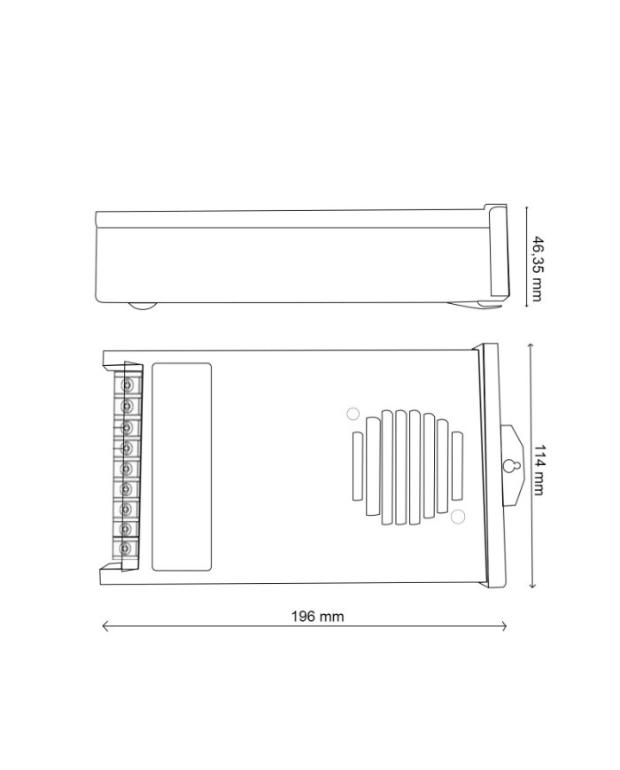ALIMENTATORE SWITCHING 12VDC 600W