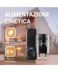 CAMPANELLO WIRELESS NERO CON PULSANTE