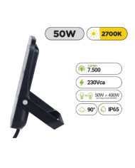 FARO DA PARETE A LED 50W LUCE CALDA 2700K