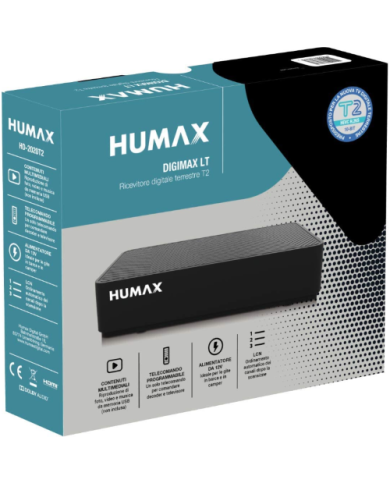 DECODER DIGITALE TERRESTRE DVB-T2 HEVC 10BIT HUMA