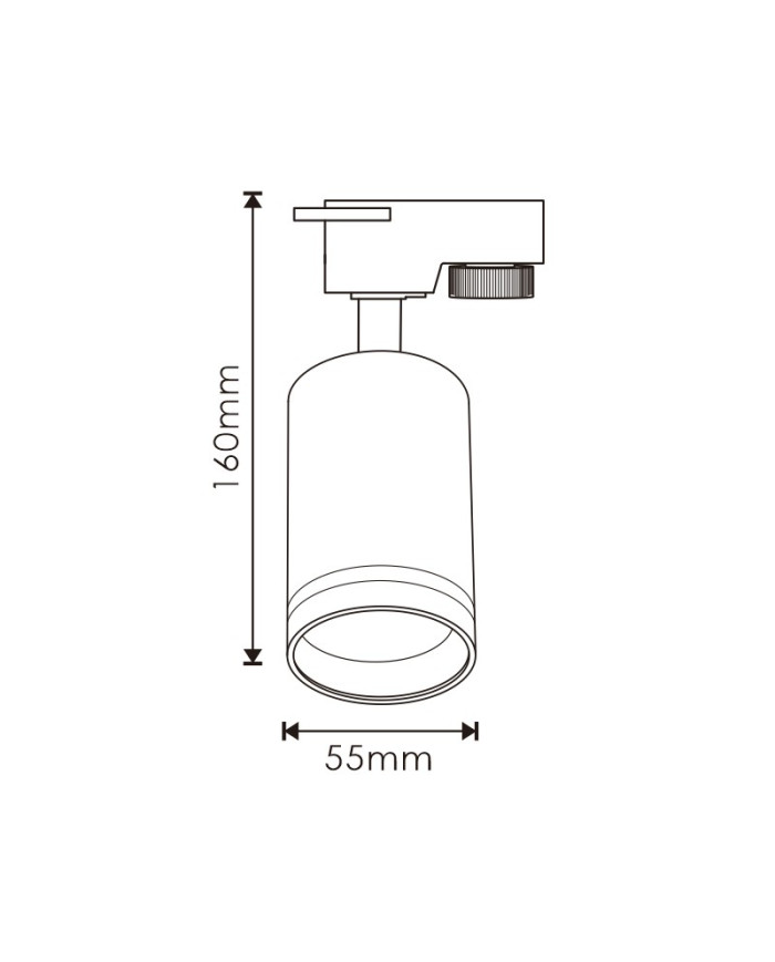 FARETTO PER BINARIO MONOFASE GOLD 1GU10