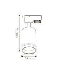 FARETTO PER BINARIO MONOFASE GOLD 1GU10