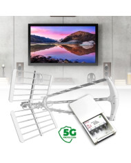 MISCELATORE VHF E 2 UHF ATTACCO F CON FILTRO 5G