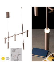 SOSPENSIONE LED CANDLE BRONZO 35W 3600LM 4000K