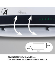 TERMOVENTILATORE CERAMICO DA PARETE ARDES
