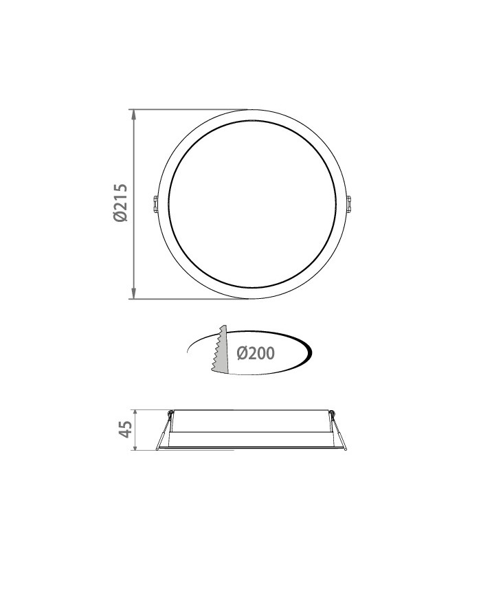 FARETTO TONDO A LED DA INCASSO LITE IP44 24W 4000K