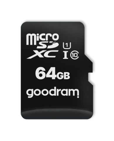 MICRO SD CARD 64GB C10 UHS I + ADATTATORE GOODRAM