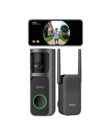 VIDEOCAMPANELLO SMART 2K 3MP WIFI IP65 A BATTERIA