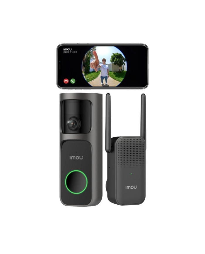 VIDEOCAMPANELLO SMART 2K 3MP WIFI IP65 A BATTERIA