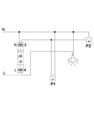 TEMPORIZZATORE LUCE SCALE 1DIN 16A 250V