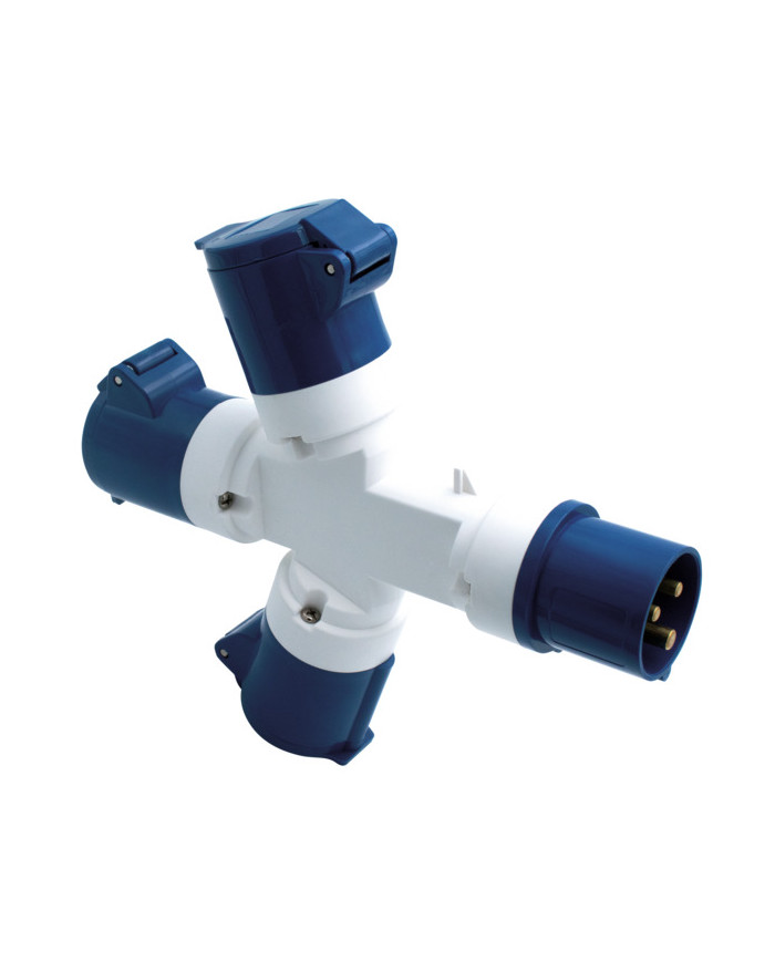 ADATTATORE INDUSTRIALE 3 USCITE IP67-SPINA 16A