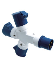 ADATTATORE INDUSTRIALE 3 USCITE IP67-SPINA 16A