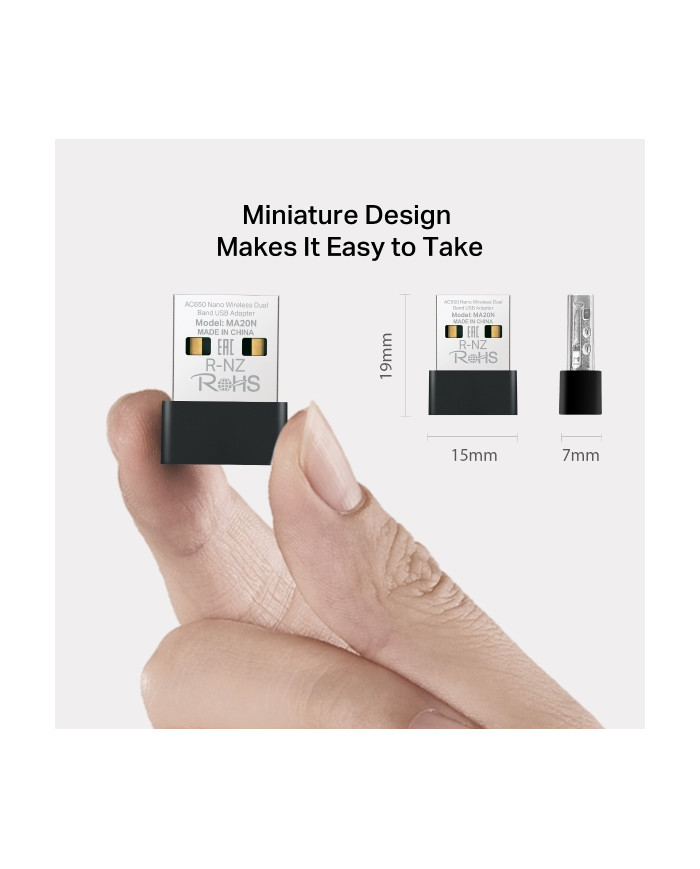 ADATTATORE USB WIRELESS DUAL BAND NANO