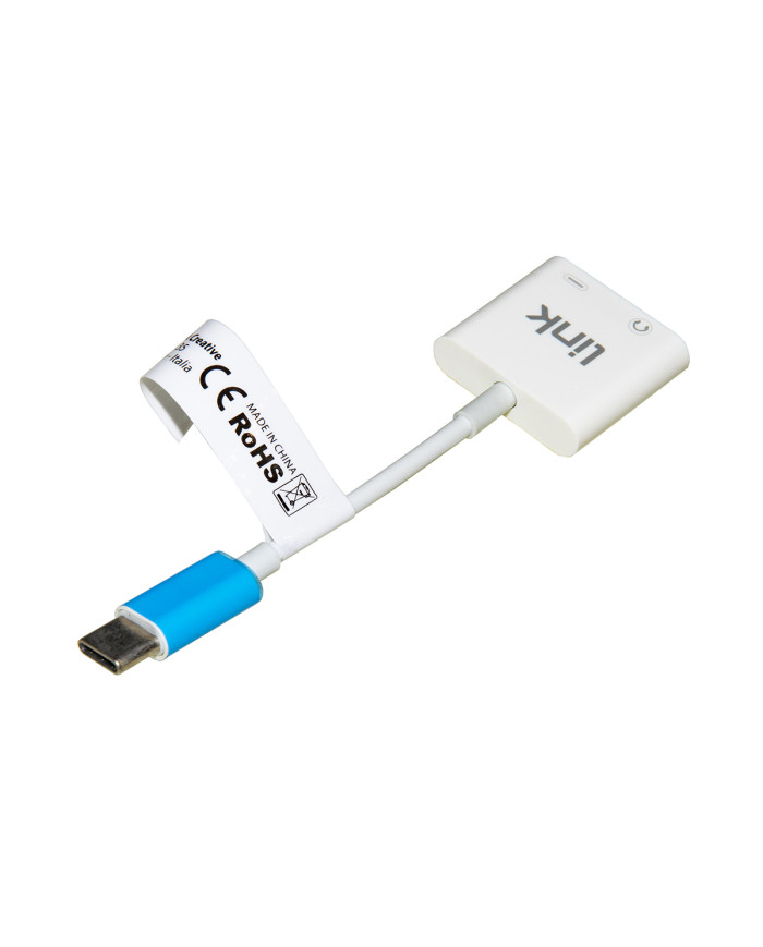ADATTATORE SPINA USB-C CON PRESA USB -C E AUDIO