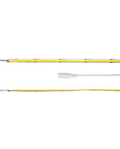 STRISCIA LED COB 24V 8W/M IP20 LUCE CALDA 3000K