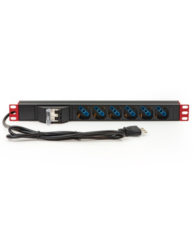 MULTIPRESA PER RACK 19 CON 6 PRESE SHUKO